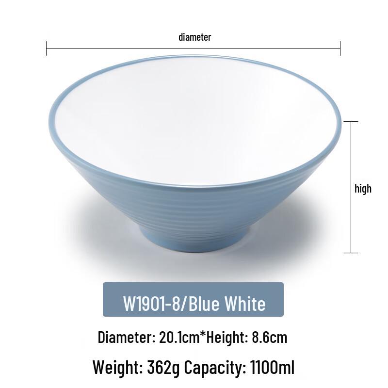 

Melamine Soup Noodle Bowl