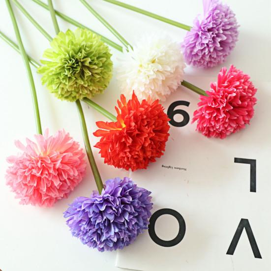 

Искусственный цветок, изысканный цветок из искусственного шелка с одной головкой, маленькая имитация гортензии для свадьбы