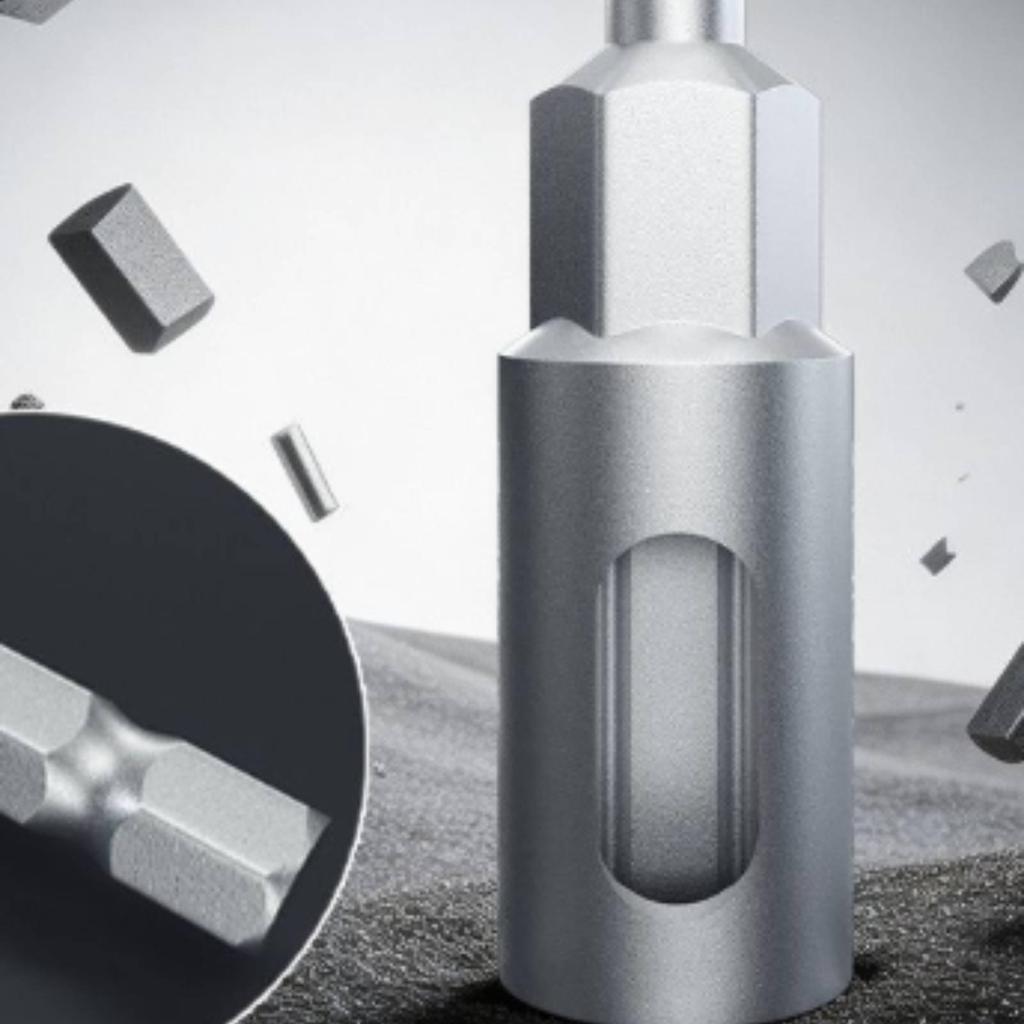 Extended Deep Socket with Side Opening Metric 13.5 Mm Hex High Strength Tool for Mechanics,