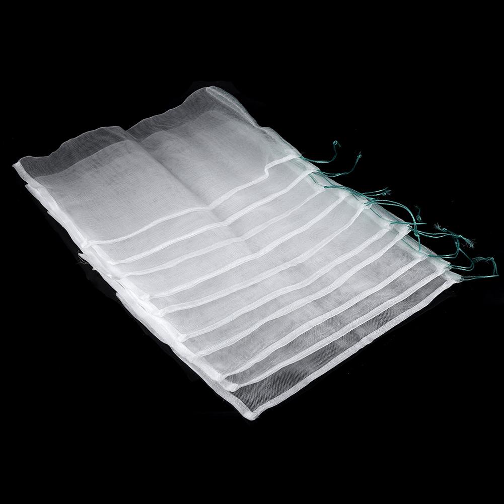50pcs Plant Fruit   Bags Drawstring Mesh Bag Against Insect Pest Garden Tools 25*15cm
