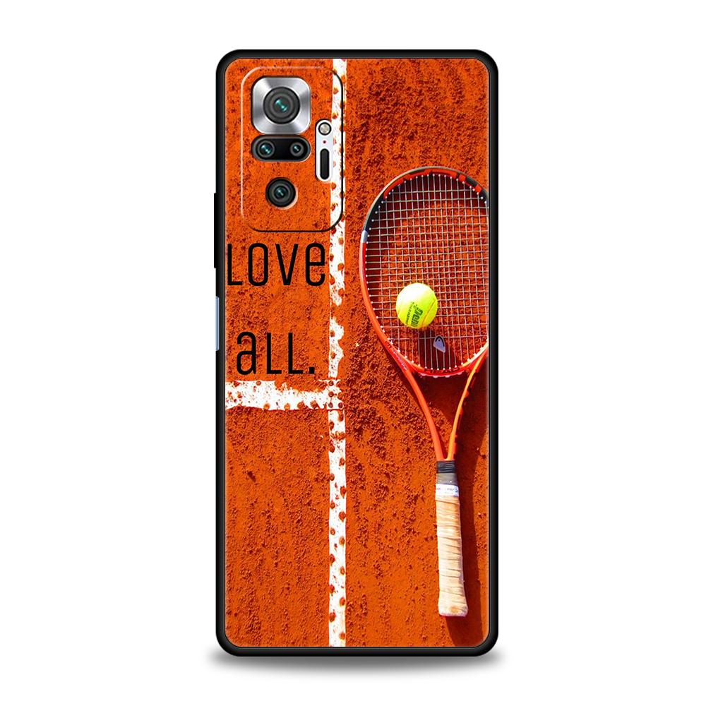 Tennis Ball Phone Case For Xiaomi Redmi Note 12 5G 10C 10 11 9 8 Pro Plus 9S 7 8T 9T 9A 8A 9C K50 K40 Gaming Silicone Cover