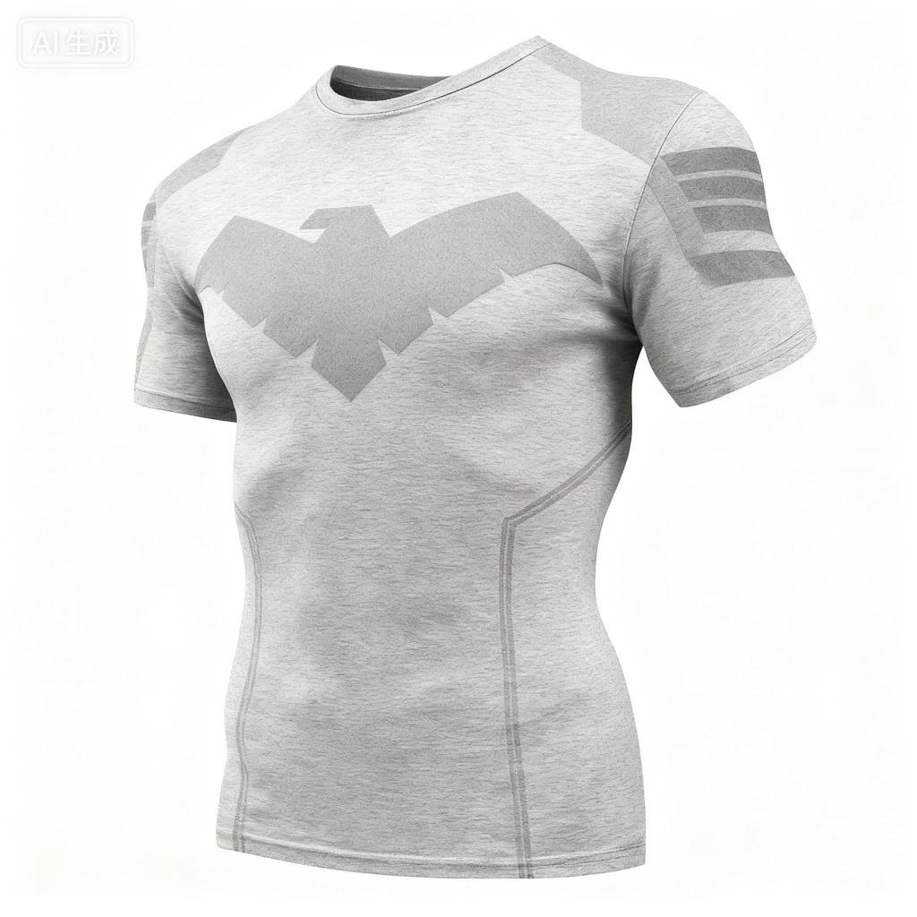 Night Wing 3D Print Boxing Training Men T-shirt Summer Daily Outdoor Sports Fitness Casual Quick-drying Breathable Short-sleeve