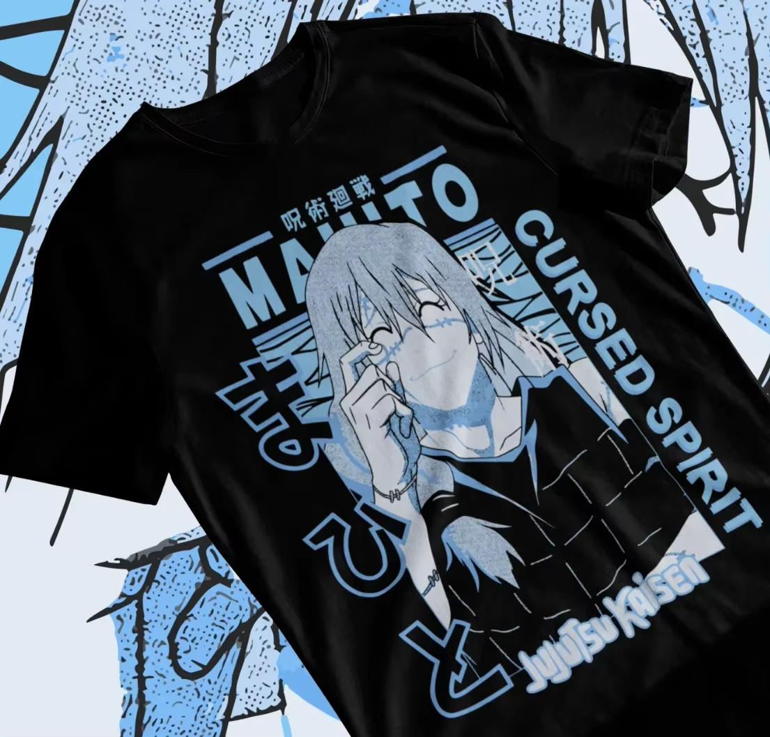 Jujutsu Kaisen Mahito Curse Anime Printed Tshirt Unisexs and Womens Tshirt Unisexs Top Sports Tshirt 2026 Summer New Tee L
