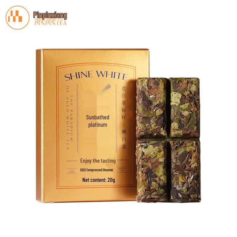 Pin Pin Xiang Shining White Gold Fuding Shoumei Aged White Tea