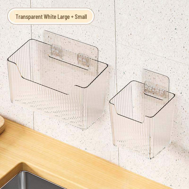 Wandmontierter Küchenkorb: Bohrfreie Aufbewahrung für Zwiebeln, Ingwer & Knoblauch; Gewürzregal & Mehrzweck-Organizer.