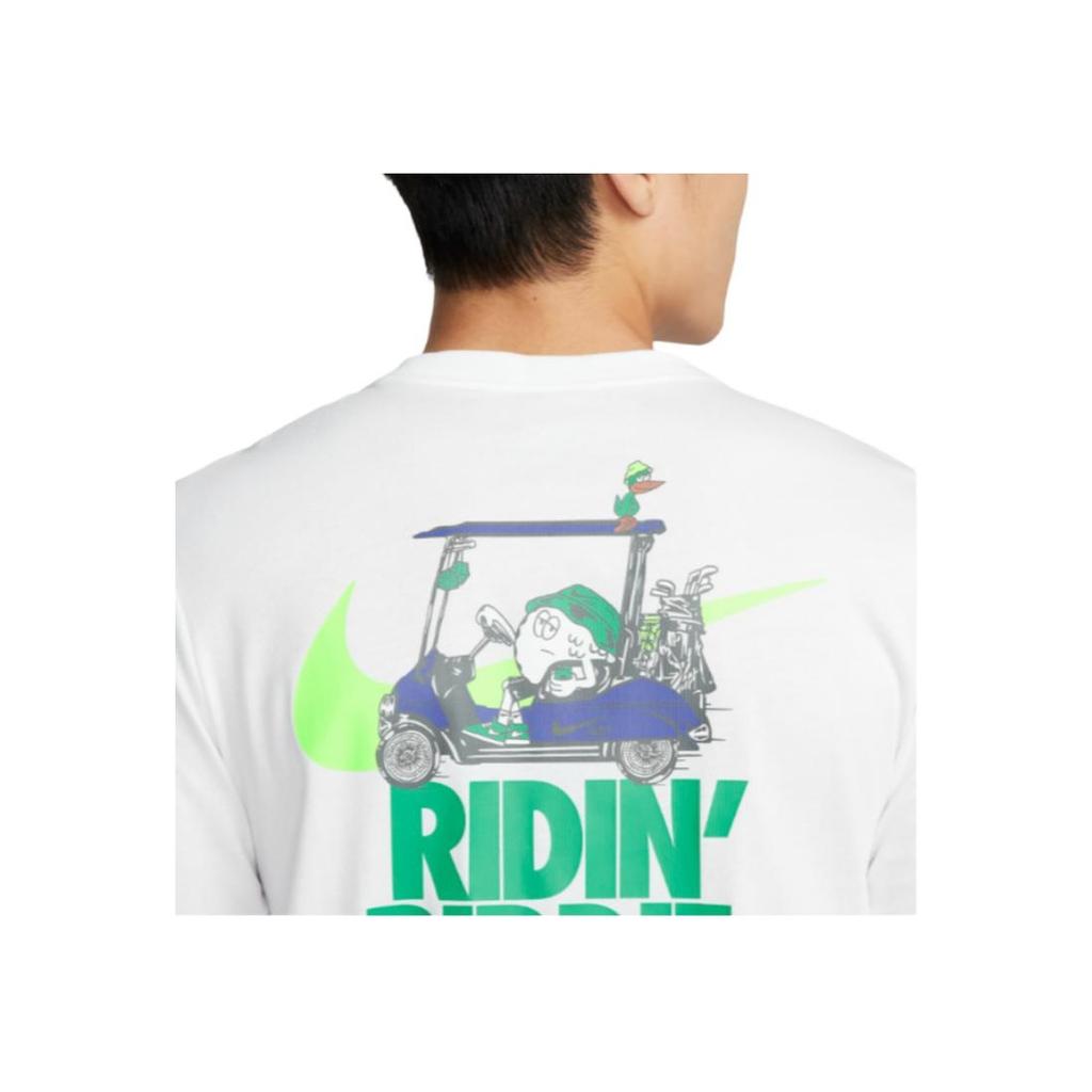 Nike Letter Print Pattern Round Neck Sports Short Sleeve T-Shirt Men T-Shirt White FN0792-100