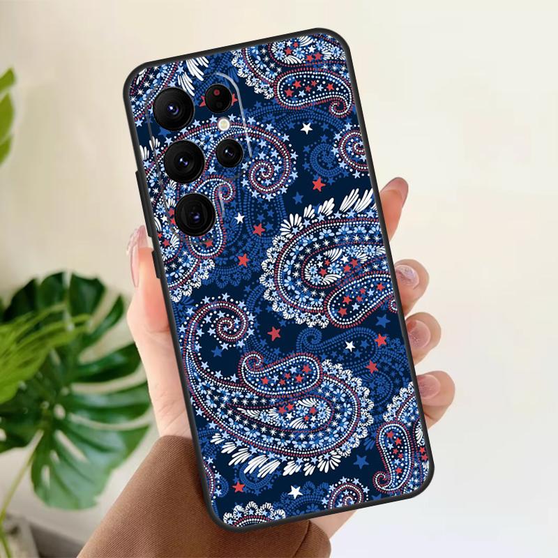 

Paisley Pattern Soft Case For Samsung Galaxy S25 Ultra S21 S22 S23 S24 Plus S9 S10 S20 FE S24 FE Phone Cover Galaxy S21 Plus