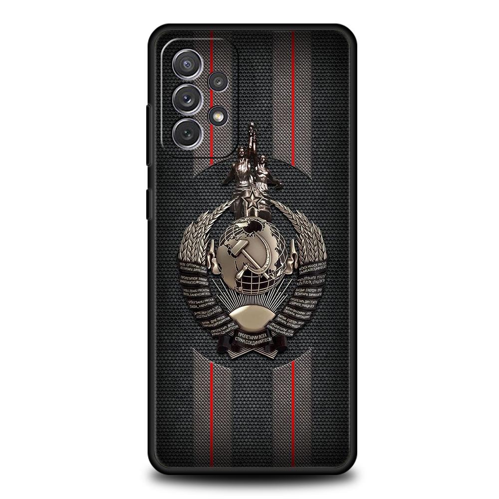 

Vintage USSR CCCP Silicone Case For Samsung Galaxy A32 A52 A14 A13 A22 A72 A51 A71 A41 A11 A31 A21S 5G Luxury Phone Cover Shell Samsung A52 5G