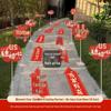 Outdoor Wedding Aisle Balloons - Double Happiness Yard Decorations