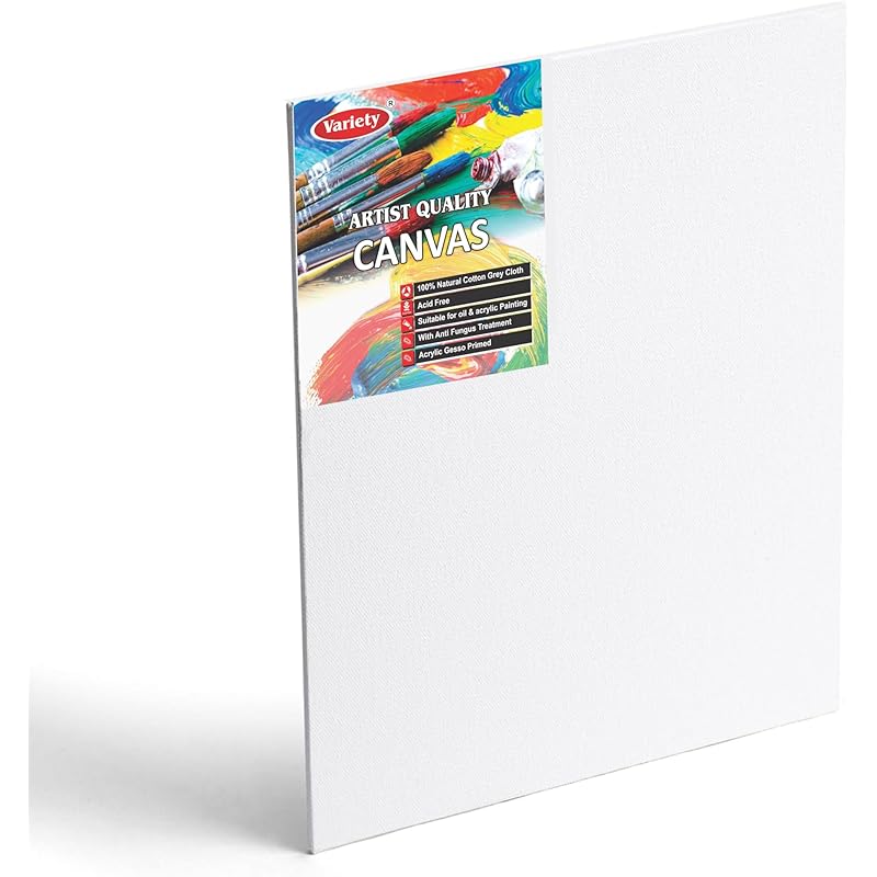 

Variety Canvas Fine Grain 100% Cotton Canvas 7Oz Primed Board (Pure White, 18X18 [Pack Of 1]) 18181 белый