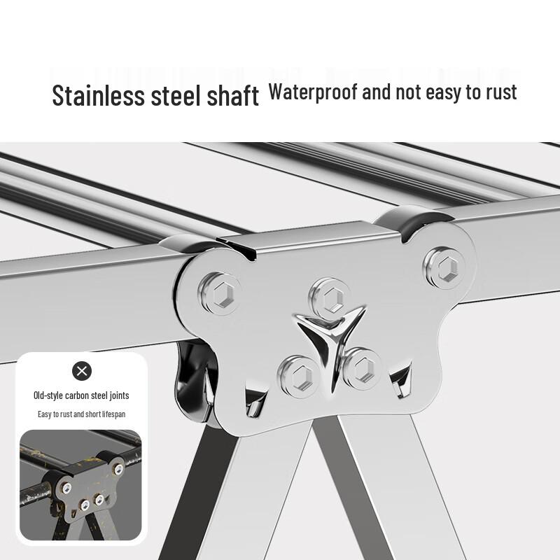 Meiliya Stainless Steel Folding Clothes Drying Rack