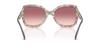 Oakley Sunglasses Frame Color Milky Lens Purple Pink 56mm Women's 0HC8410U, (Front) Violet/Floral Field, Color Gradient,
