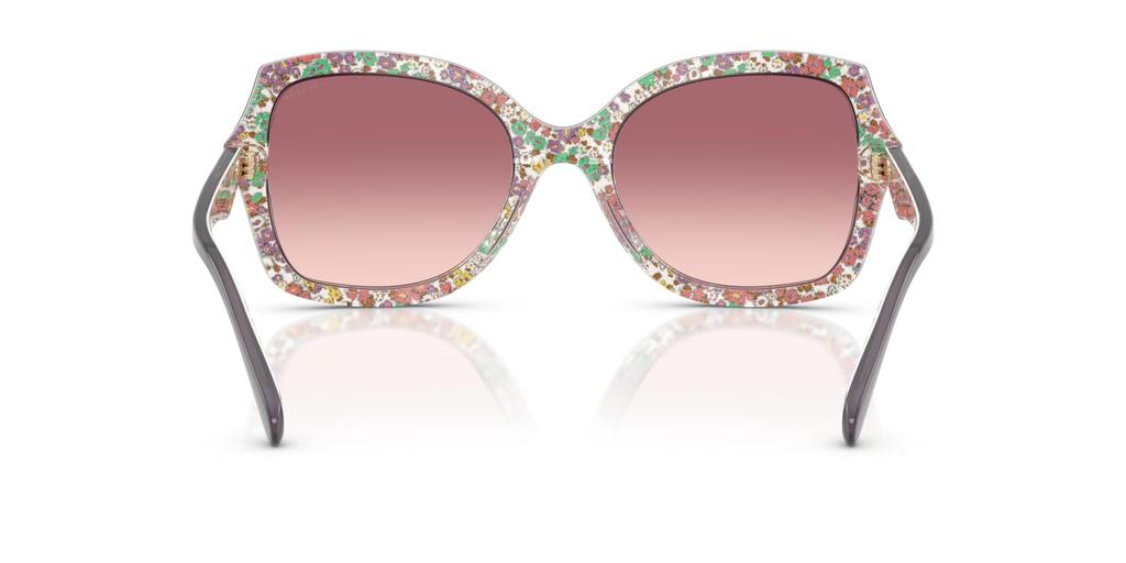 Oakley Sunglasses Frame Color Milky Lens Purple Pink 56mm Women's 0HC8410U, (Front) Violet/Floral Field, Color Gradient,