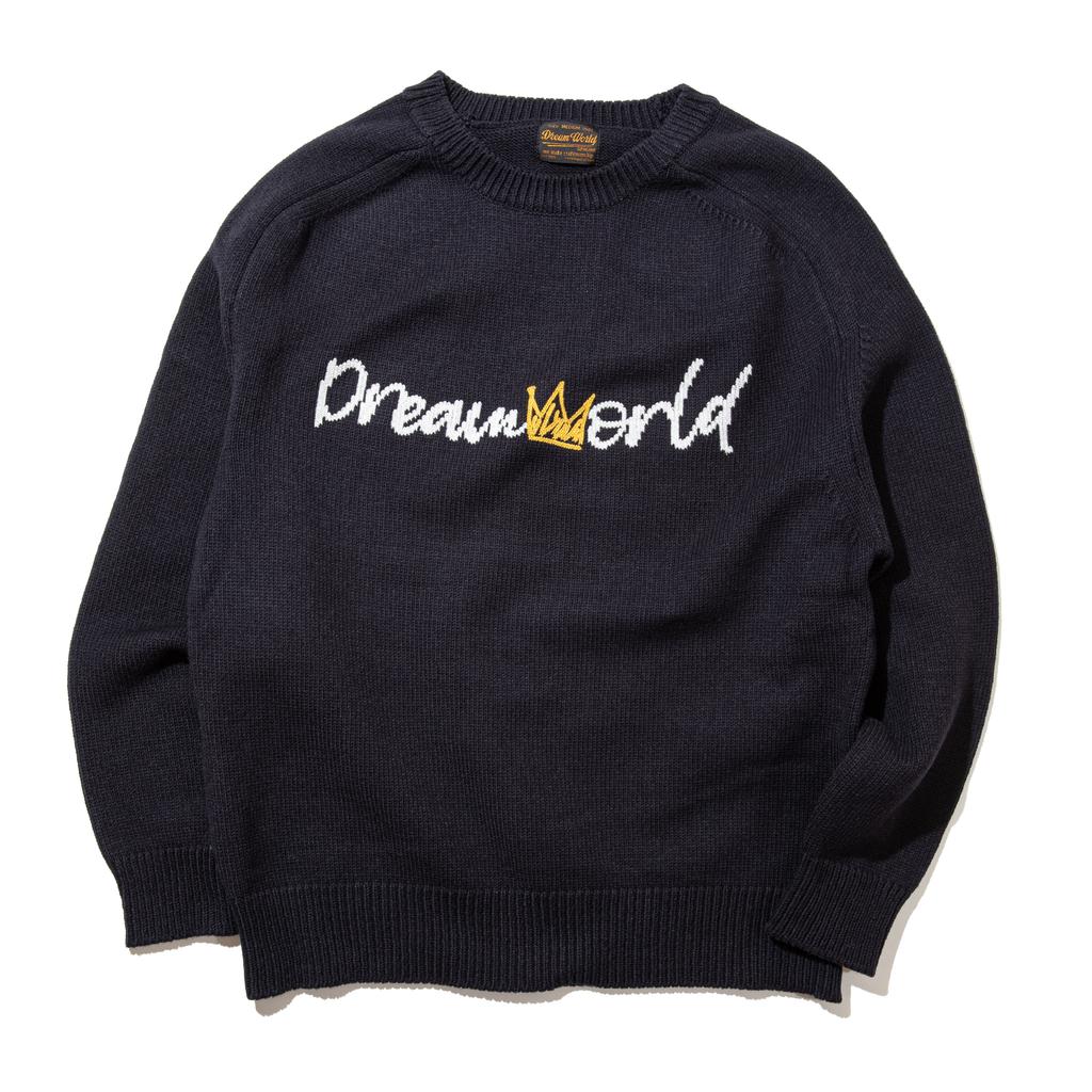 DREAMWORLD Logo Sweater Navy_01