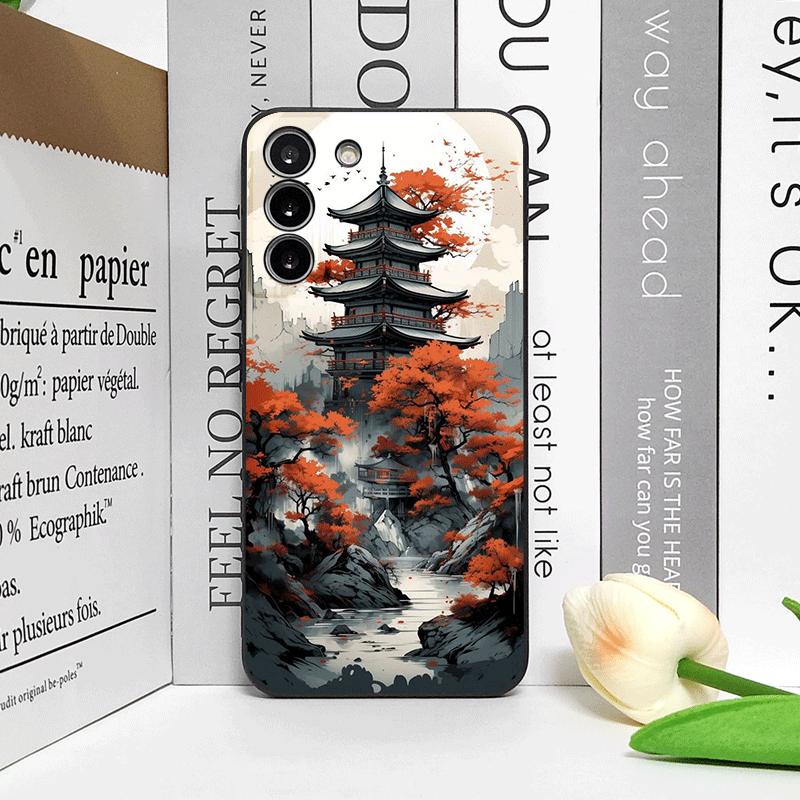 Ink Art Print Japanese Landscape Mountain Phone Case for Motorola Moto G85 G75 G04 G05 G34 E14Pro Edge 50 Fusion 40 30 Neo Cover