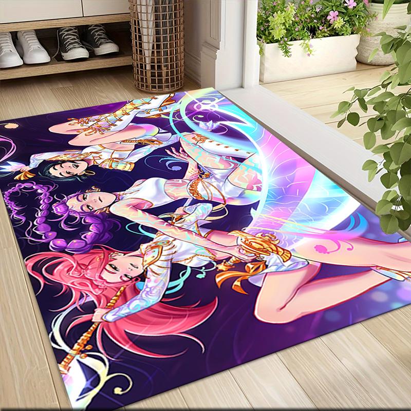 Fantasy Dance Party Carpet Rug Soft Washable Antislip Home Living Room Sofa Mats Personalized Christmas Rug