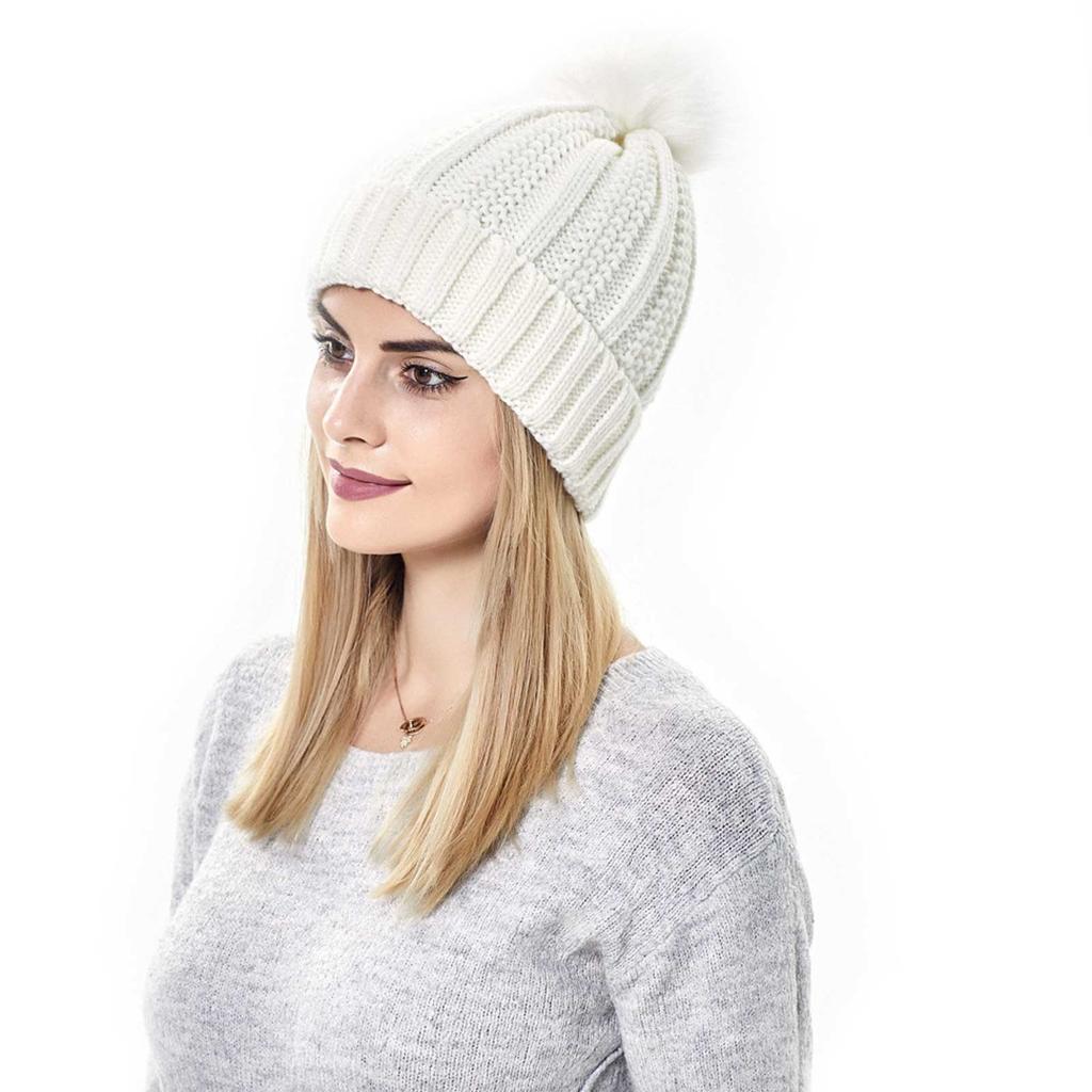Warm Winter Hats Knitted Cotton Hat 