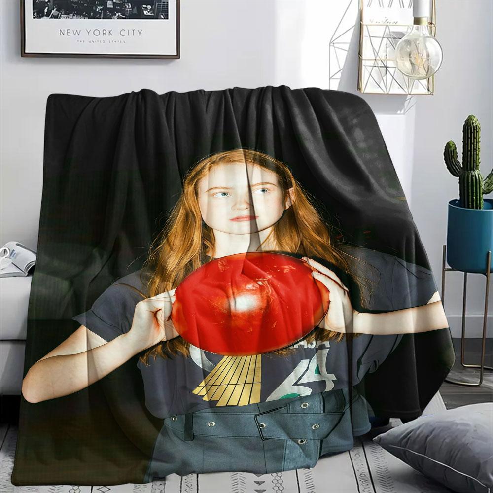 Sadie sink Printed Flannel Blanket, soft throw for bedroom sofa, washable, fan merchandise, great gift.