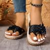 Fashion 2025 New Women Slippers Fashion Bohemian Flower Flat Shoes Luxury Sports Sandals Designers Outdoor Beach Slippers Slides Women