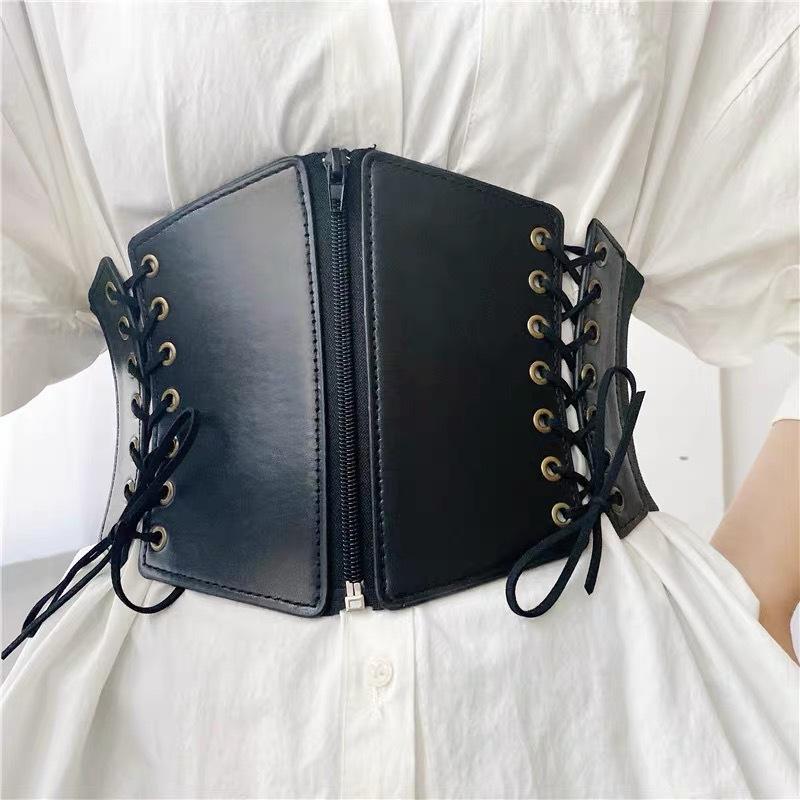 Wear Decorative Retro Belt for Women with Versatile Dress for Women, Coat Stretch Elastic and Elastic Wide Waist Seal for Women