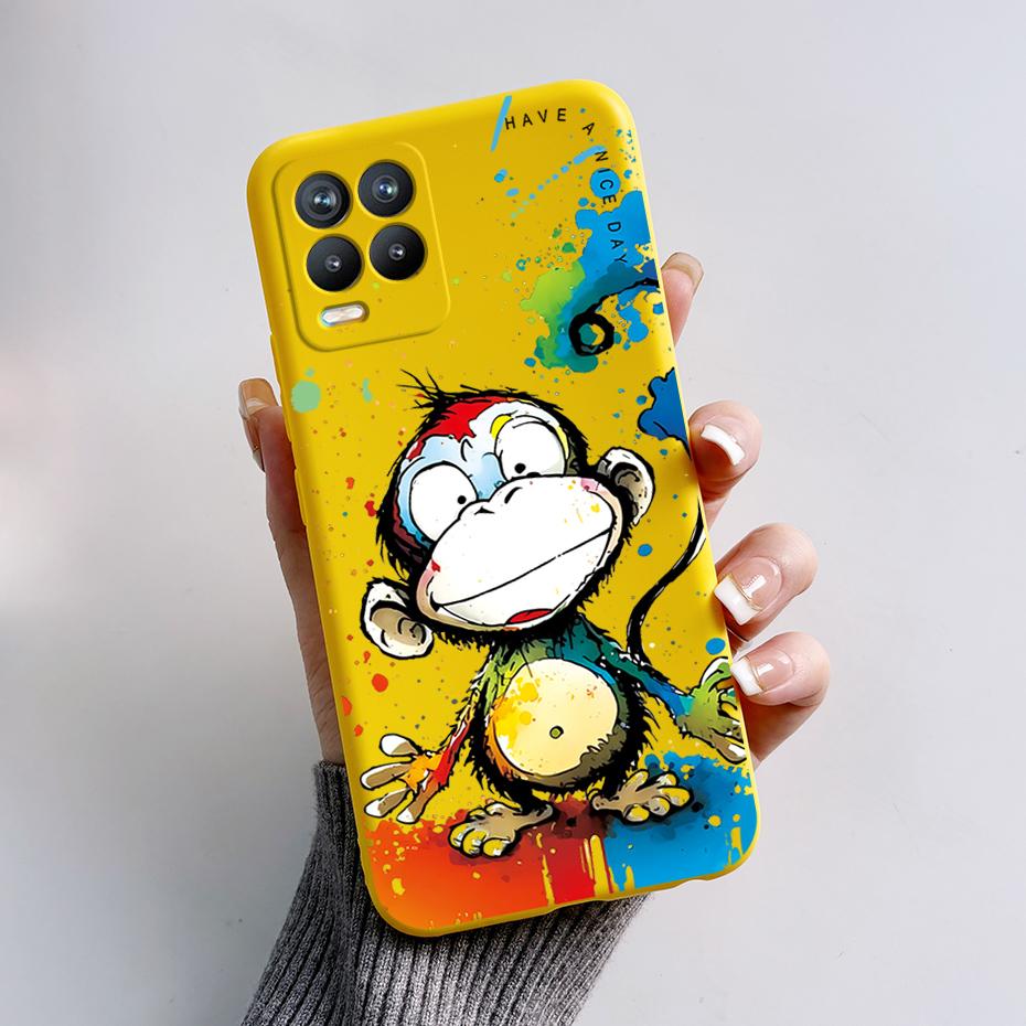 For Realme 8 Case Bear Cartoons Cat Cute Cover Coques For Realme 8 Pro Phone Cases Cover Realme8 5G Realme 8i Fundas Soft Capa