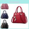 Bolsa de Mão Elegante Estilo Retro em Couro PU para Mulheres Ideal para Uso Diário com Bordado