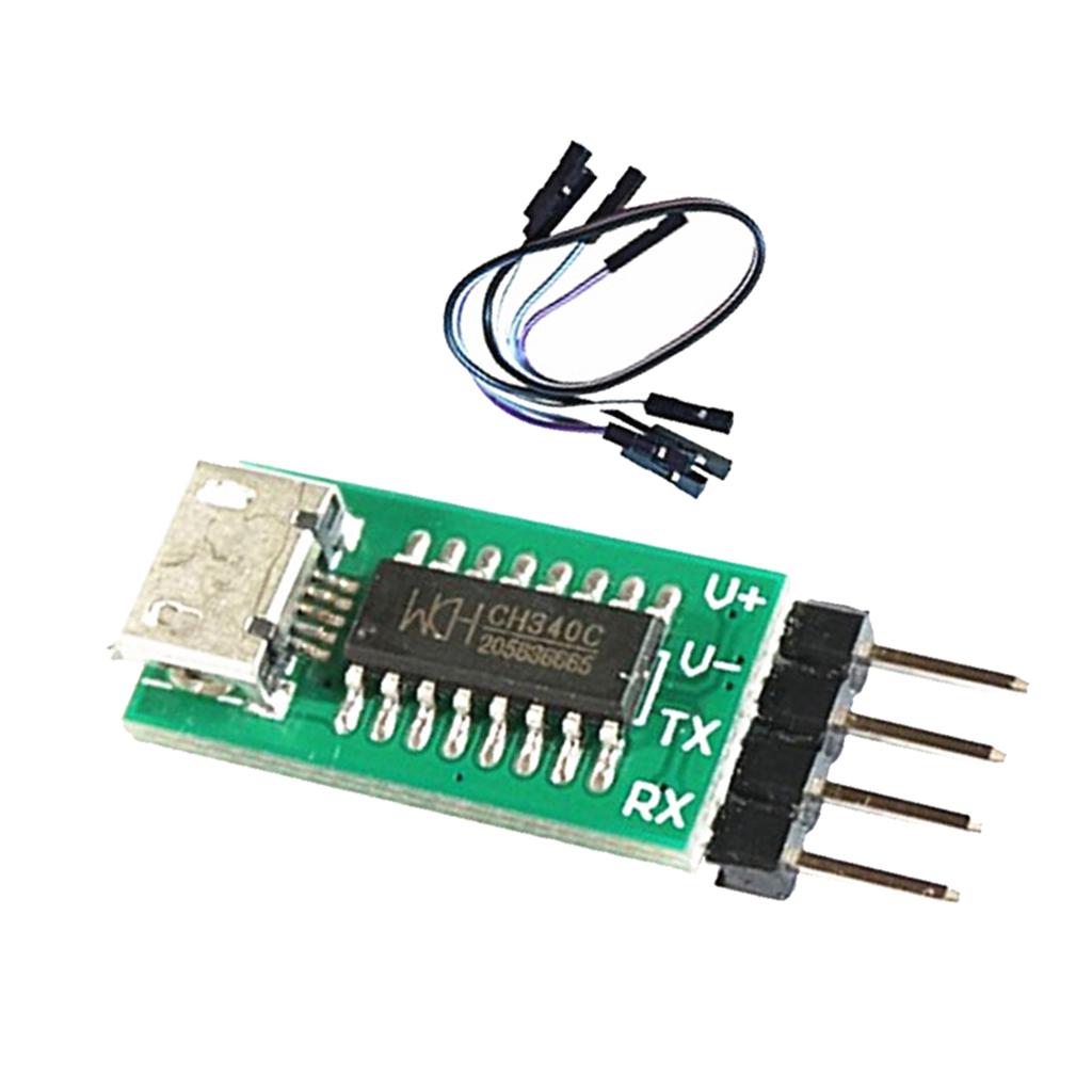CH340C USB Transfer TTL Serial Port ISP Download Module 3.3V 5V DuPont line