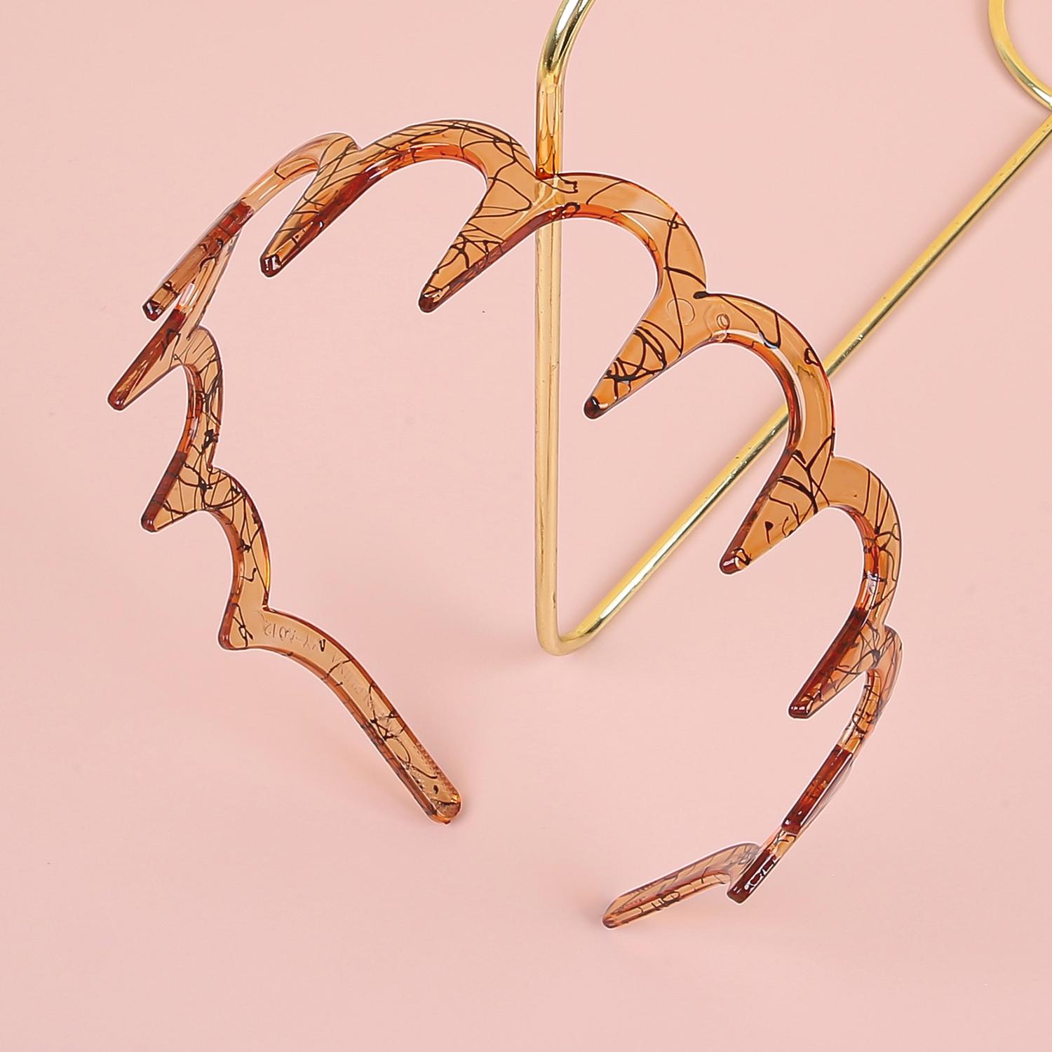 

1/2 шт. Модные повязки на голову с крупными зубьями для девочек, пластиковые обручи для волос для женщин и девочек, аксессуары для волос, головные уборы