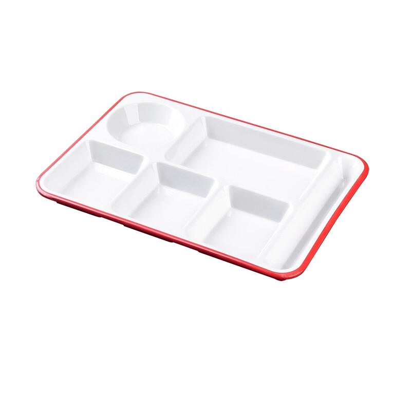 Commercial Melamine Divided Canteen Tray