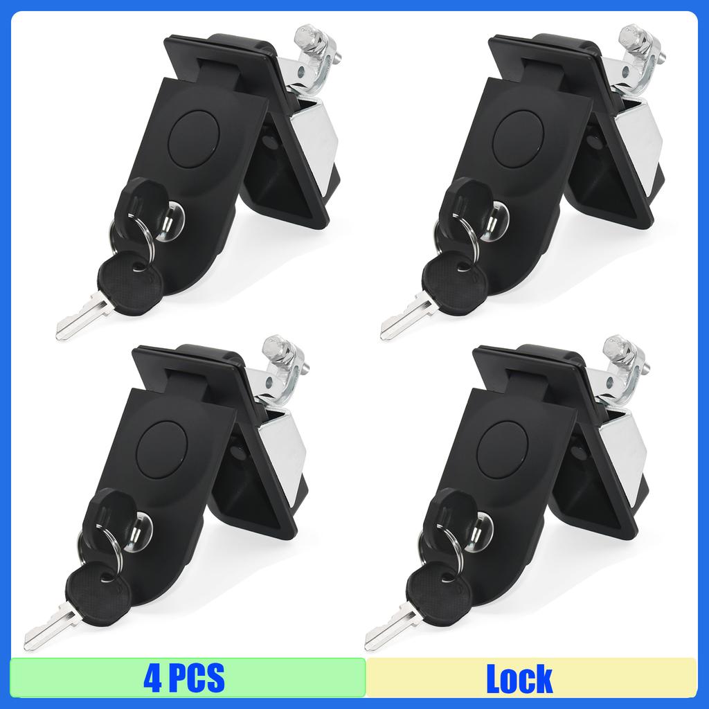 2/3/4PCS RV Trailer Camper Entry Door Lock RV Door Lock Replacement Door Locker With Key Door Handle Hatch Latch