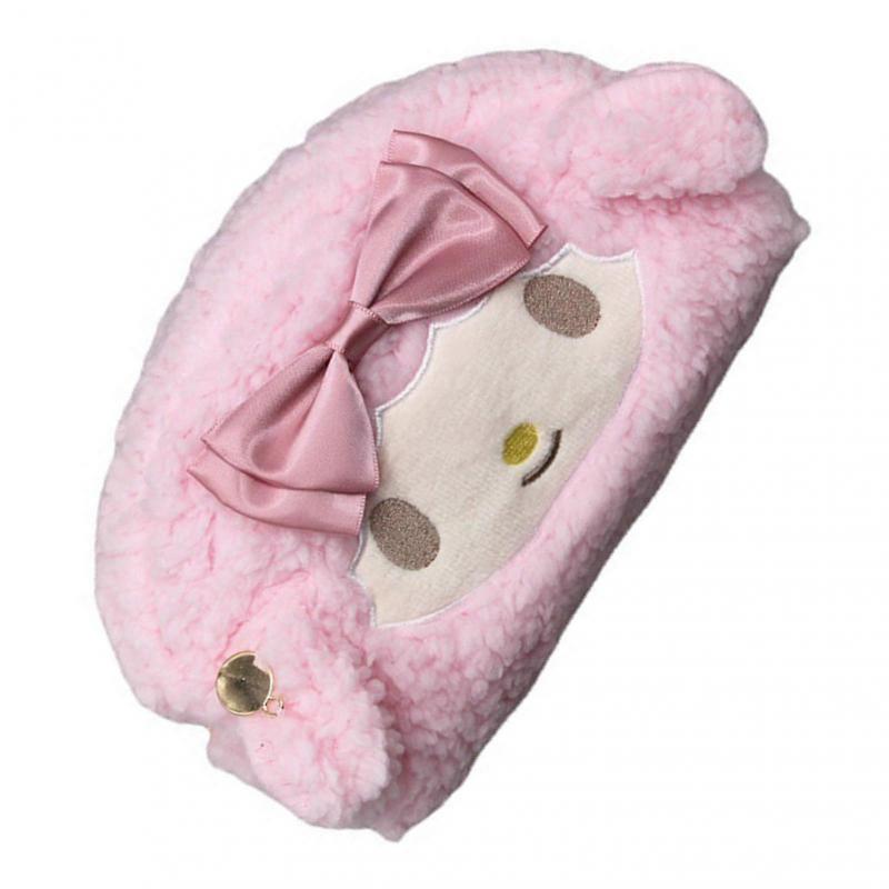 Cute Cosmetic Bag Large Capacity Cartoon Plush Pencil Case for Student Home School Travel
