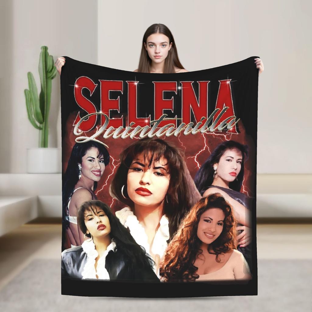 Selena Quintanilla Blanket Velvet Autumn/Winter Breathable Ultra-Soft Throw Blanket for Sofa Outdoor Bedding Throws