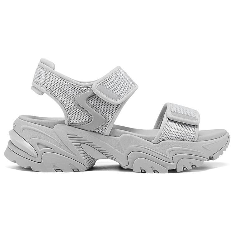 Skechers Avslappnade Bekväma Mångsidiga Strandtofflor Damsandaler Grå 119866-GRY