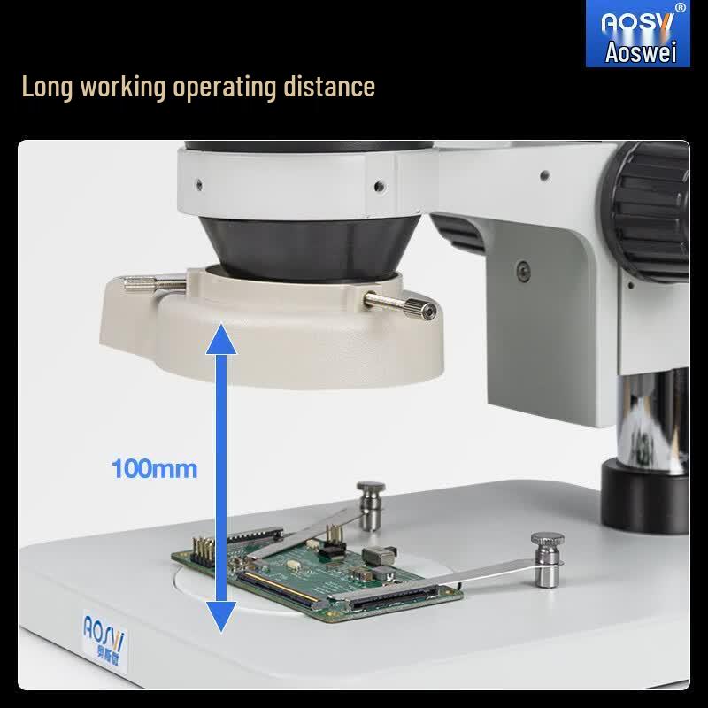 AOSVI Trinocular Stereo Zoom Microscope