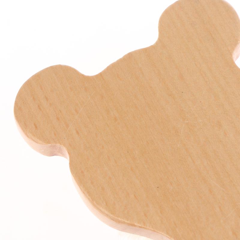 Soft Goat Bristle Shower Brush Wooden Handle Super Soft Scrubber Bath Brush Baby Hair Skin Body Massage Cleaning Tool