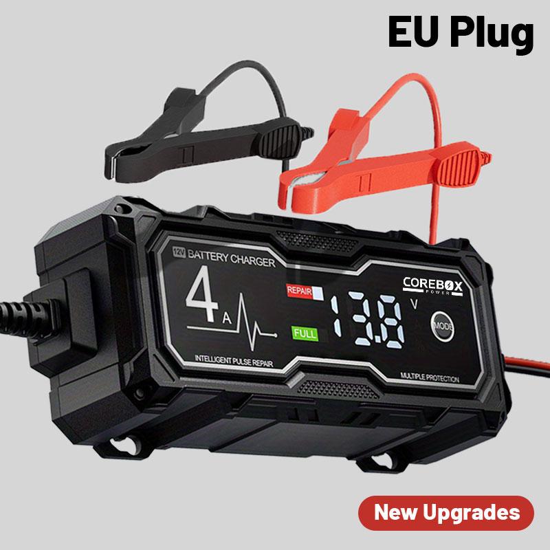 4A Car Motorcycle Battery Charger Multiple Protection LCD Display Intelligent Chargers 12V Pulse Repair AGM Battery Charger