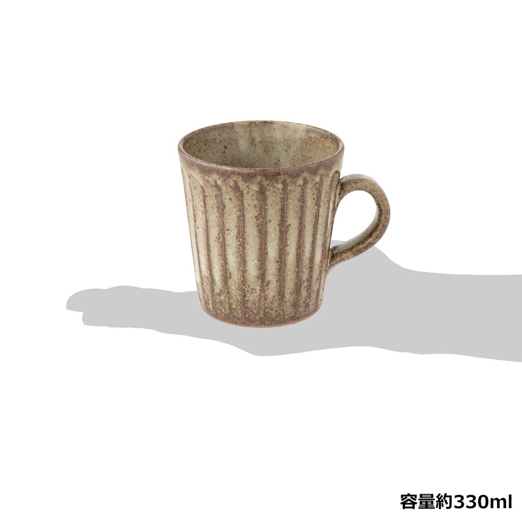 Marui Seito Shigaraki Ware Hechimon Mug, 330ml Capacity, White Glaze, White, 3-4430