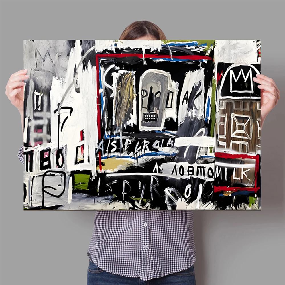 Graffiti Abstract Art Canvas Poster Surrealist Avant-Garde Wall Art Painting Print Picture Shop Restaurant Home Room Decor Mural