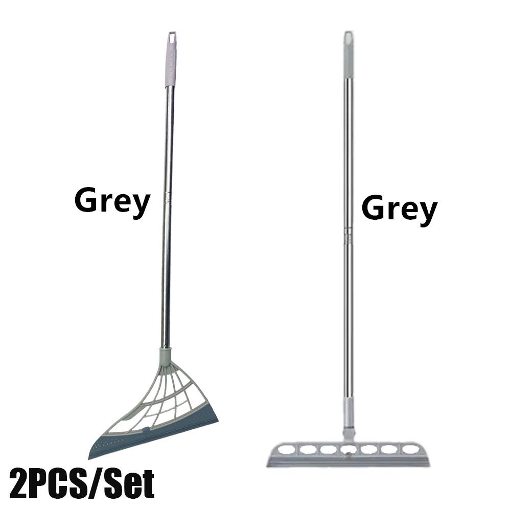 

2 шт./компл. силиконовая волшебная метла для мытья окон, скребок, ручная швабра для удаления шерсти домашних животных, пыли, бытовой пол, зеркала, очистка 2PCS