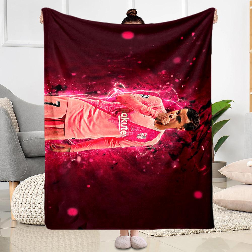 Brazilian Football Player Celebration Blanket Ultra-Soft Great for Office Chair Chair Office Four Seasons Universal Modern Style