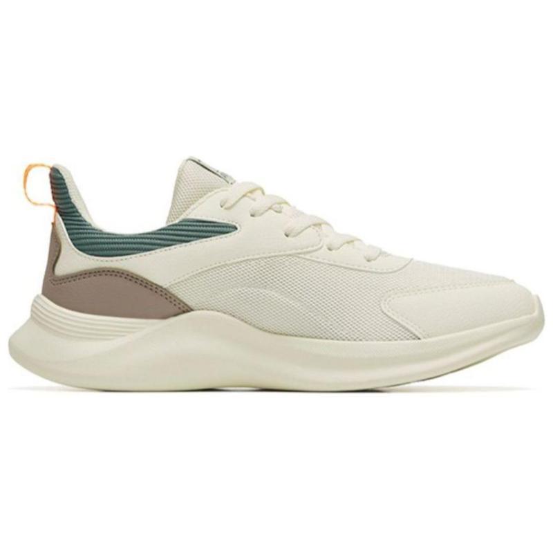 Anta Road Run Shock Absorbers With Slip Resistant Features Low Top Running Shoes Men's White Green Sneakers 912245571-3
