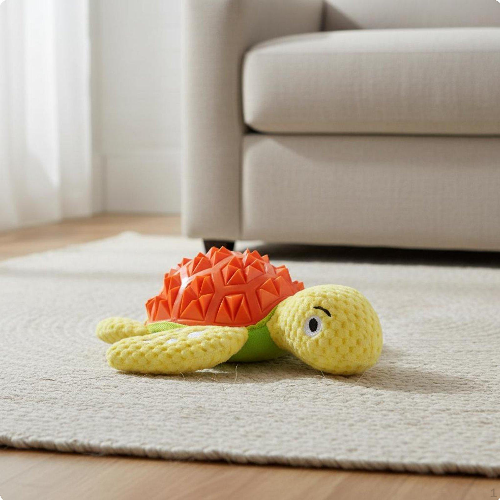 Squeaky Turtle Dog Toy Interactive Gnaw BiteResistant Pet Accessory for Dogs, Young