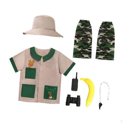 Kids Explorer Costume Set Cargo Vest for Fishing Children Outdoor