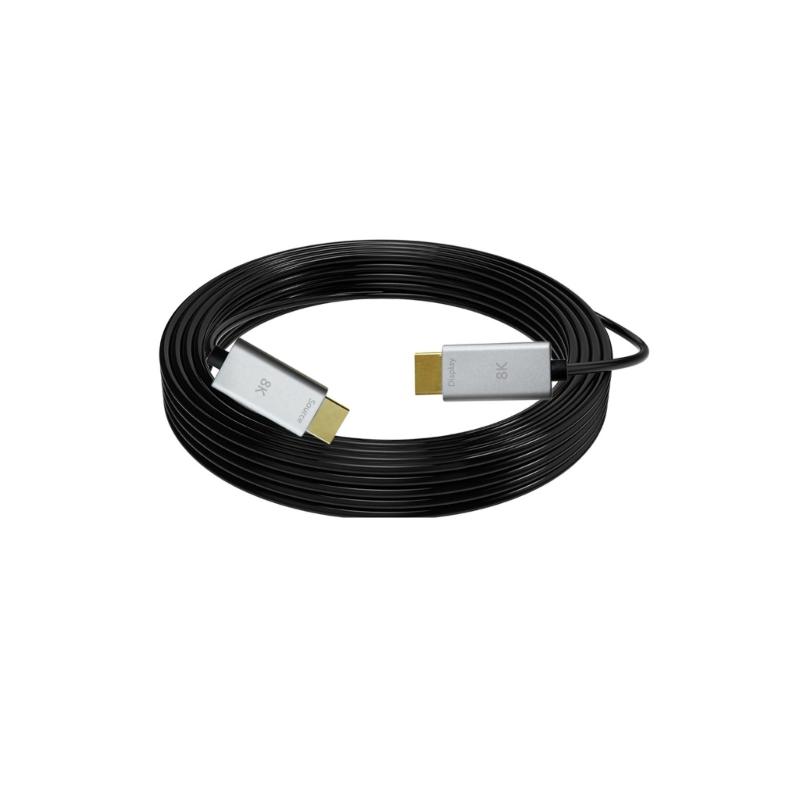 8K HDTV Cable Fiber Optically HDTV Cable 2.1 Support 8K@60Hz Dynamic 48Gbps Fast Speed Long Cable for Laptop PC
