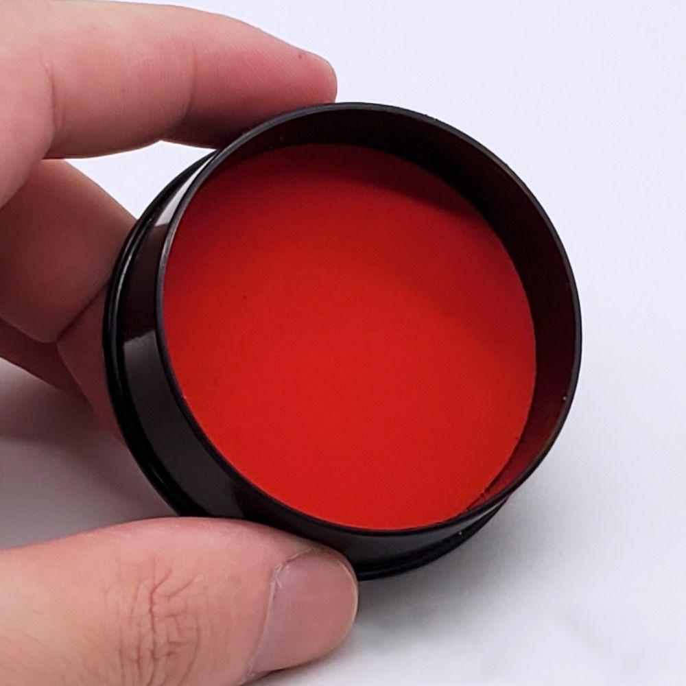 Transparent Stamp Ink Pad Efficient Stamp Cachet Box Multifuntion Inkpad with Cover  Finance