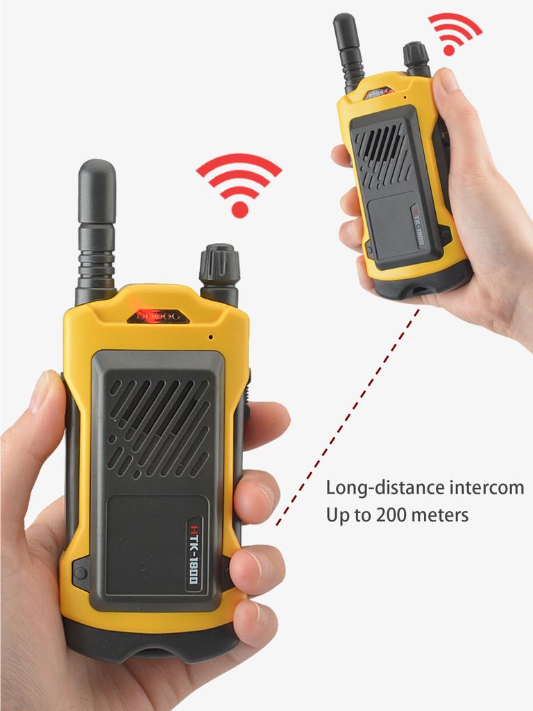 2Pcs Walkie Talkies, Mini Modelo Interfone Longo Alcance Caminhadas Ao Ar Livre Camping para Crianças de 3+ Anos Brinquedos Infantis