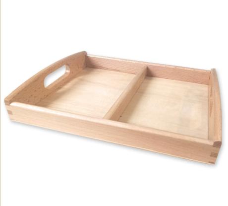 

Wooden Trays Puzzle Cube Blocks Storage Tray Wooden Education Toys Handles Montessori Activity Art Crafts Painting 24.5-20-3 бежевый