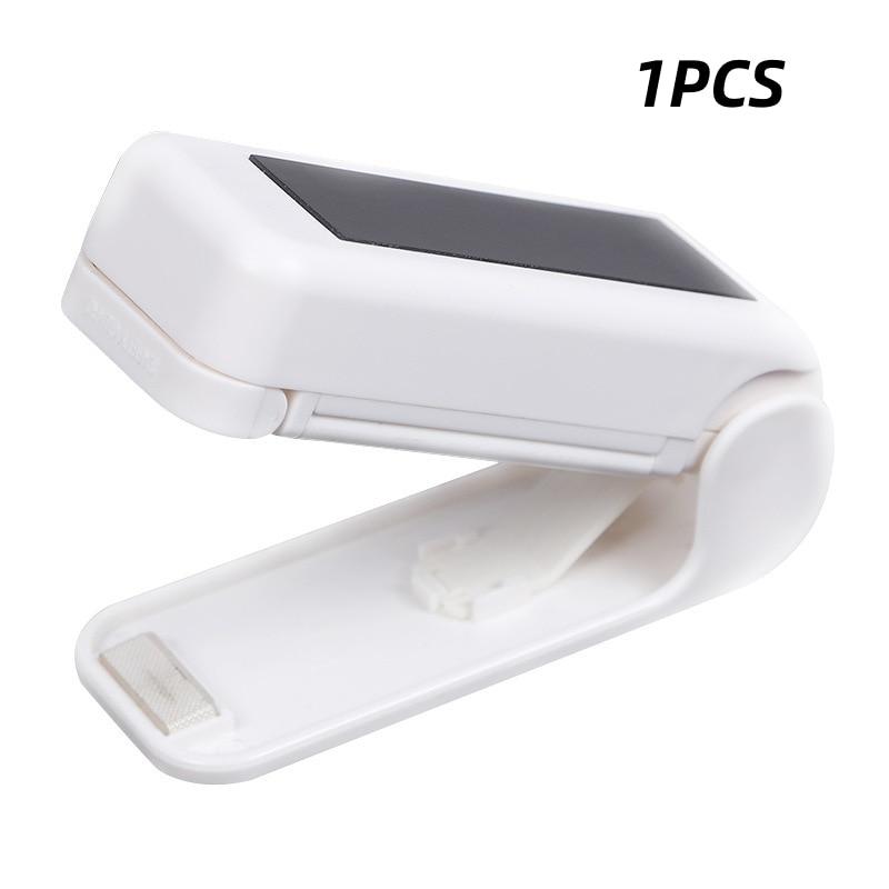 

1 шт. Белый мини-машина для запечатывания термопакетов, упаковочный термоупаковщик для пластиковых пищевых пакетов, портативный упаковщик, кухонные инструменты