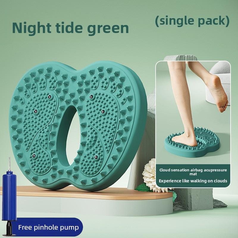 Inflatable Foot Massager Stepper Balance Board with Anti Slip PVC Massage Dots for Yoga Training Slimming Leg Shaping