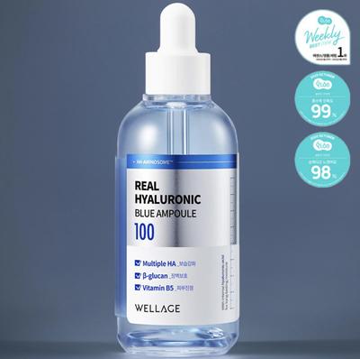 WELLAGE Echte Hyaluronzuur Blauwe Ampul – 100ml
